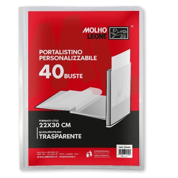 MOLHO LEONE CF12 PORTALIST.PERSON.TRASPAR.40B