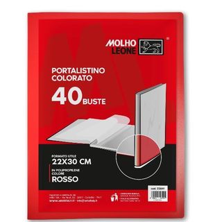 MOLHO LEONE CF12 PORTALISTINO ROSSO 40 BUSTE