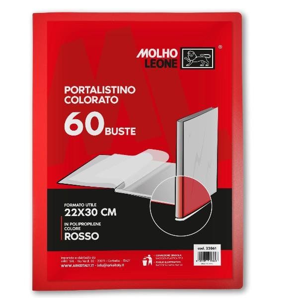 MOLHO LEONE CF12 PORTALISTINO ROSSO 60 BUSTE