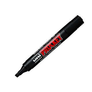 Marcatore Uni Prockey M126 - punta a scalpello 1,00-5,70mm - nero - Uni Mitsubi…
