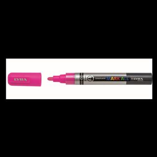 Marcatore a base d'acqua Graduate Mark All - punta tonda 2mm - rosa fluo - Lyra