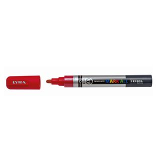 Marcatore a base d'acqua Graduate Mark All - punta tonda 2mm - rosso - Lyra