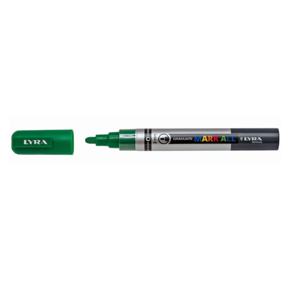 Marcatore a base d'acqua Graduate Mark All - punta tonda 2mm - verde prato - Ly…