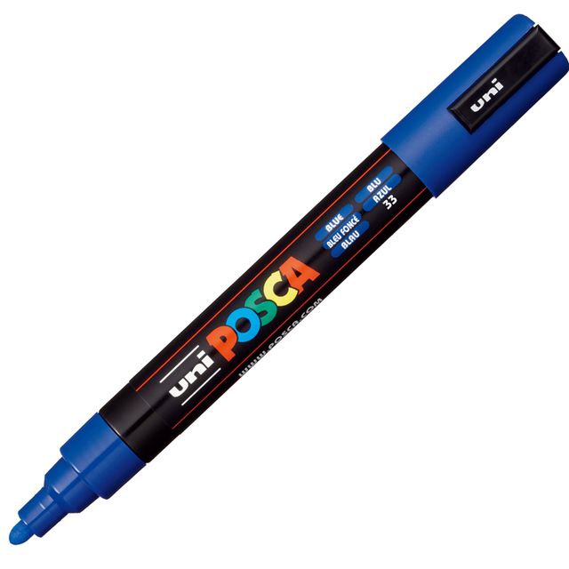 Marcatore a base d'acqua Uni Posca PC5M - punta tonda media da 1,8mm a 2,5mm - …