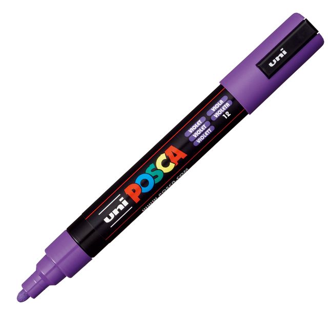 Marcatore a base d'acqua Uni Posca PC5M - punta tonda media da 1,8mm a 2,5mm - …