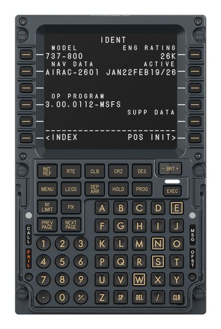 MOZA MB7F Flight Computer Display - Pannello CDU Boeing 737 per Simulazione di …