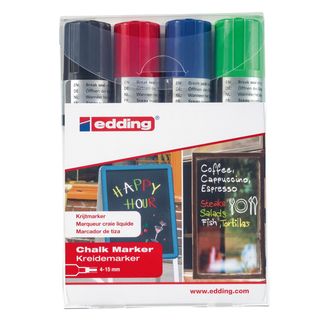 Marcatore a gesso liquido 4090 - punta scalpello - da 4 a 15mm - Edding - astuc…