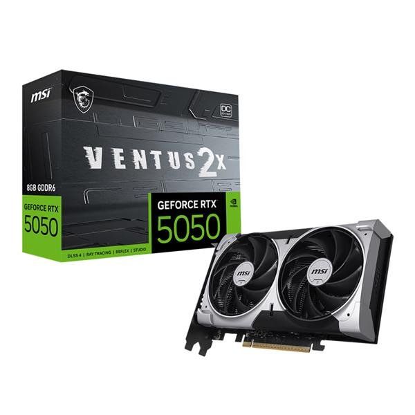 MSI GEFORCE RTX 5050 8G VENTUS 2X OC SCHEDA VIDEO NVIDIA 8 GB GDDR6 DUAL FAN PC…