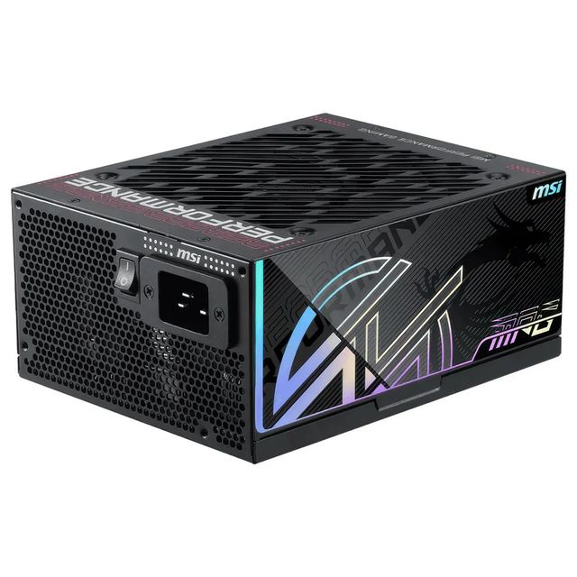 MSI MPG Ai1300TS PCIE5 - Alimentatore 1300W 80 Plus Titanium ATX 3.1 Full Modul…