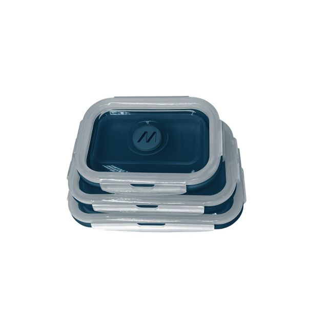 MUITOMAS 3 SET SIL LUNCH BOX BL