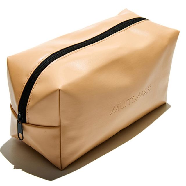 MUITOMAS POCHETTE IN TESSUTO 25X13X10 CM CHIUSURA CON CERNIERA ROSA