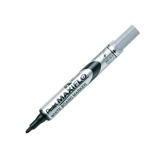 Marcatore per lavagna Maxiflo - punta conica 4 mm - nero - Pentel