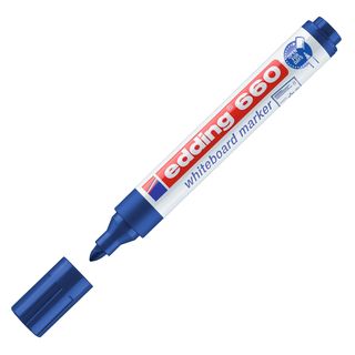 Marcatore per lavagne bianche edding 660 punta conica 1,5-3 mm blu E-660 003