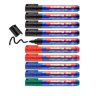 Marcatore permanente 30 - punta tonda - da 1,5 a 3 mm - colori assortiti - Eddi…