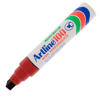Marcatore permanente A 100 - punta scalpello jumbo - 7,50 - 12,00 mm - rosso - …