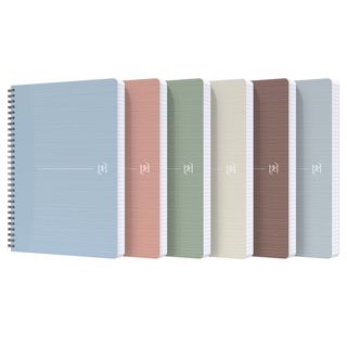Maxiquaderno spiralato Rec'up - A4 - 1 rigo - 180 fogli - 90 gr - colori assort…