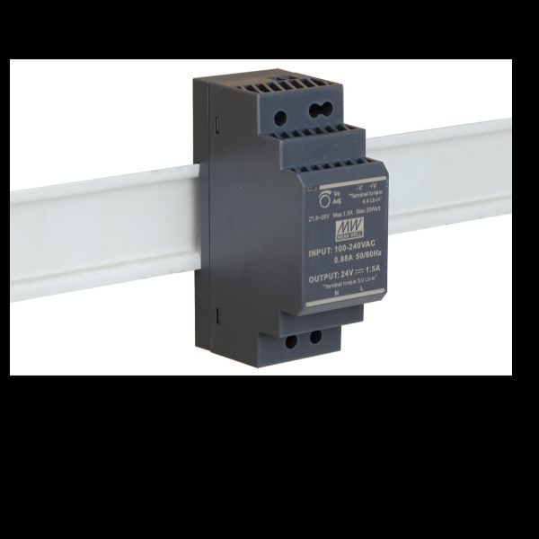 Mean Well DIS-H30-24 - Alimentazione (montabile su guida DIN) - 30 Watt - per D…