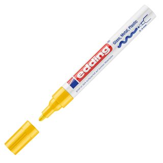 Marcatore permanente a vernice 750 - punta tonda - da 2 a 4 mm - giallo - Edding