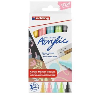 Marcatore permanente acrilico 5100 - punta tonda - da 2 a 3 mm - colori assorti…