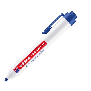 Marcatore permanente edding Retract 11 punta conica 1,5-3 mm blu E-11 003