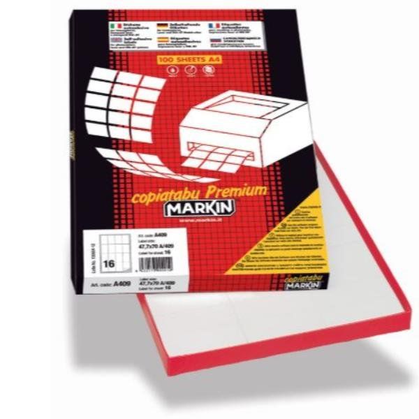 Markin Copiatabu C502 - Autoadesivo rimovibile - bianco - 105 x 72 mm 800 etich…