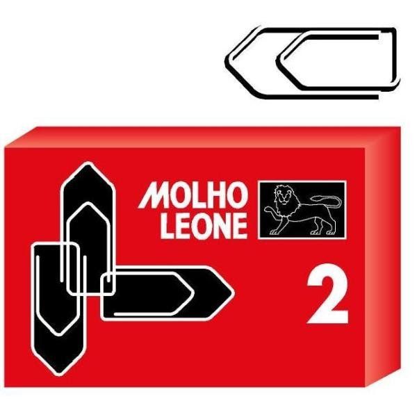 Molho Leone 2 - Clip per carta - triangolare - 23 mm - zincato - pacco da 100