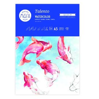 Musa Belle Arti Talento - Blocco colori ad acqua - A5 - 10 fogli
