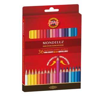Matite colorate Mondeluz - acquerellabili - diametro mina 3,8 mm - colori assor…