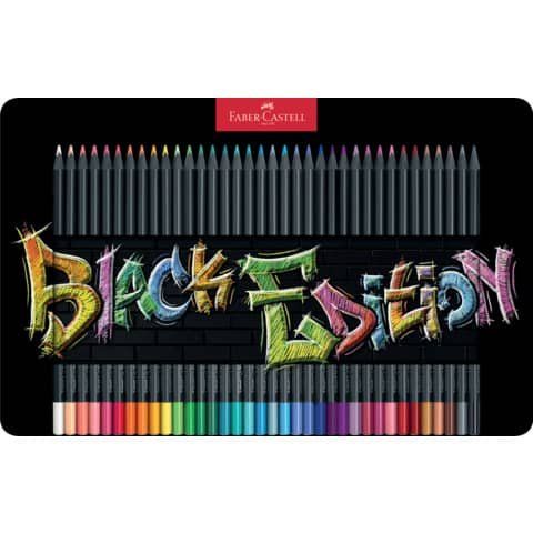 Matite colorate triangolare Black Edition - colori assortiti - Faber-Castell - …