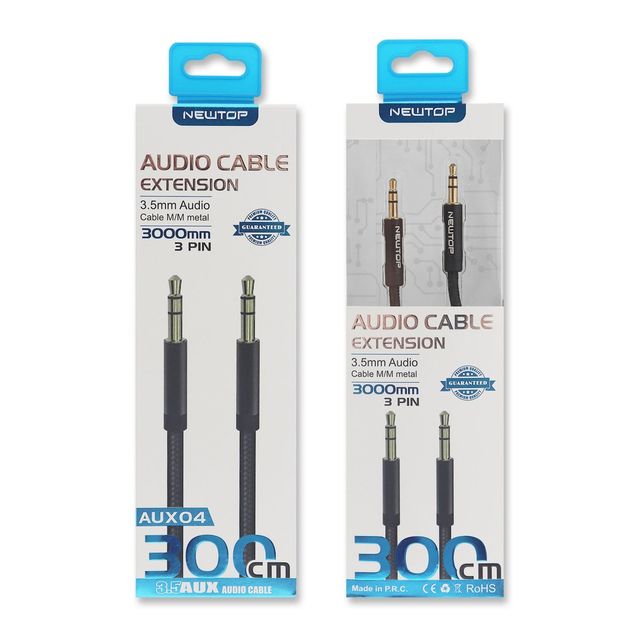 NEWTOP AUX04 CAVO 300CM AUX 3.5M/M