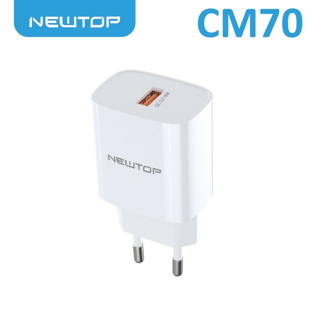 NEWTOP CM70 CARICATORE DA MURO QC3.0 18W