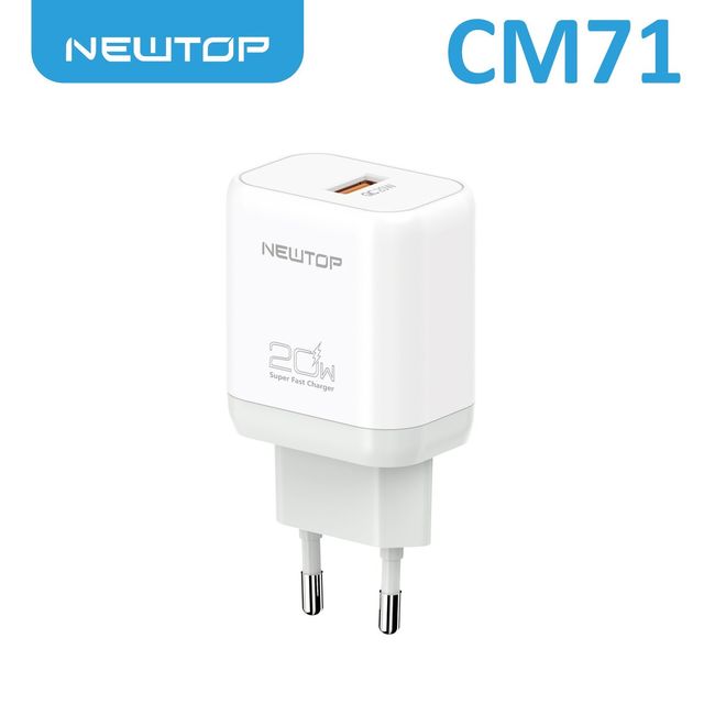 NEWTOP CM71 CARICATORE DA MURO QC 3.0 20W