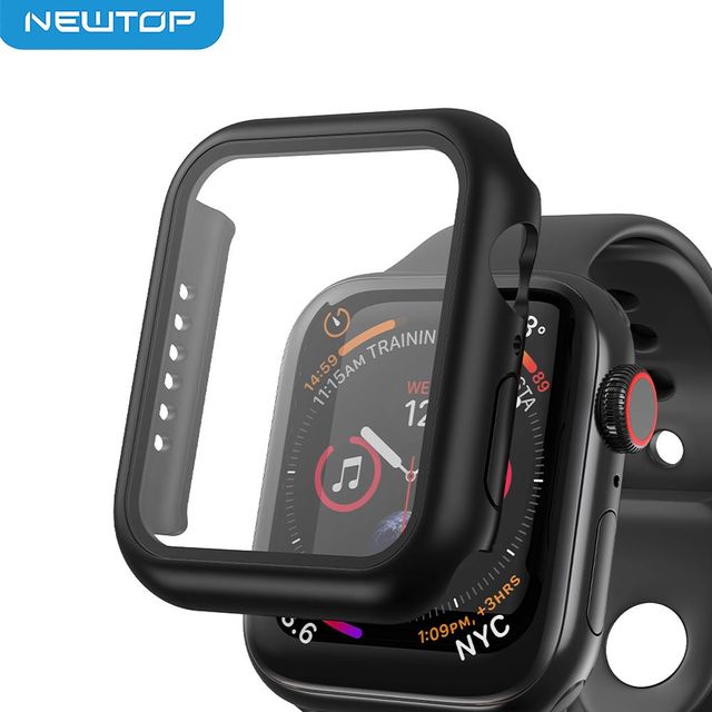 NEWTOP COVER CON VETRO APPLE WATCH 7 - 8 45MM