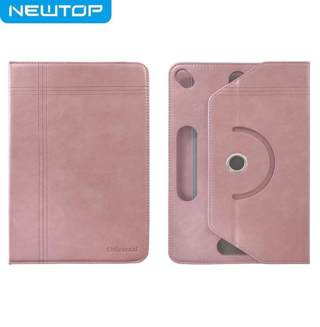 NEWTOP COVER TABLET UNIVERSALE IN PELLE PU RUOTABILE 360° ELASTICO 10" 16:9