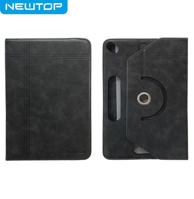 NEWTOP COVER TABLET UNIVERSALE IN PELLE PU RUOTABILE 360° ELASTICO 10" 16:9