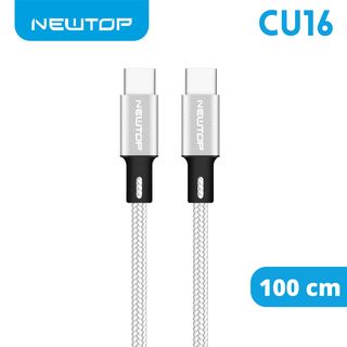 NEWTOP CU16 CORD ALUMINIUM CAVO 100CM TYPE-C/TYPE-C