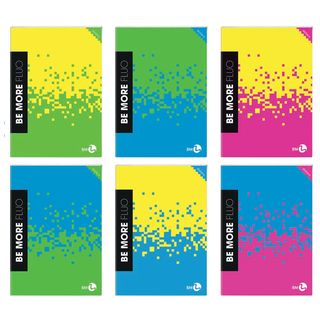 Maxiquaderno Be More Fluo - A4 - 10mm - alta fogliazione - 48+2 fogli - 100 gr …