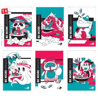 Maxiquaderno Be More Manga - A4 - 4mm - alta fogliazione - 48+2 fogli - 100 gr …