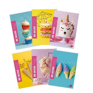 Maxiquaderno Be More Sweet - A4 - 1 rigo - 36+2 fogli - 100gr - BM