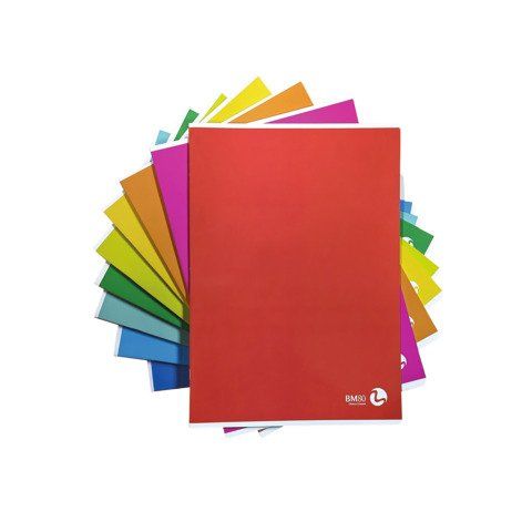 Maxiquaderno Color 80 Basic - A4 - 1 rigo c/margine - 80 fogli - 80gr - BM