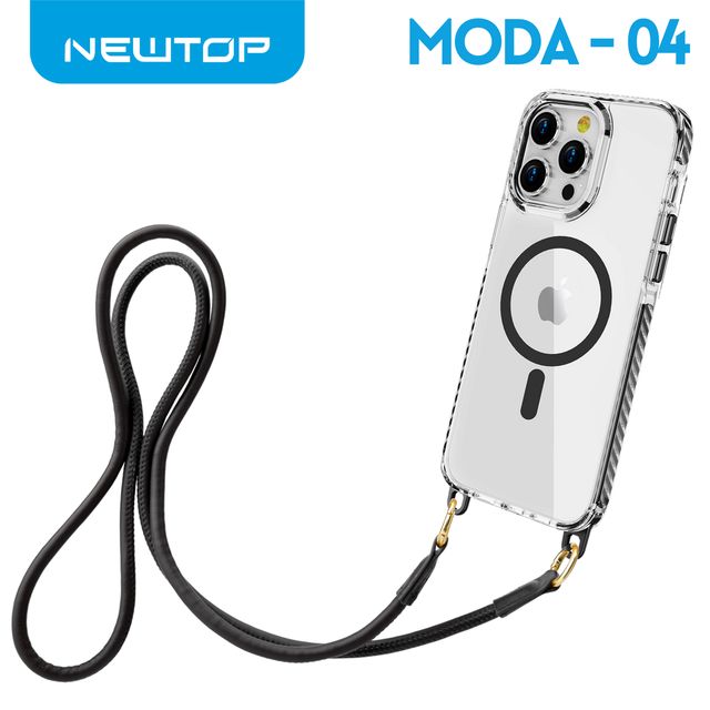 NEWTOP CV38-04 SUPER CLEAR CON LACCETTO IPHONE 15