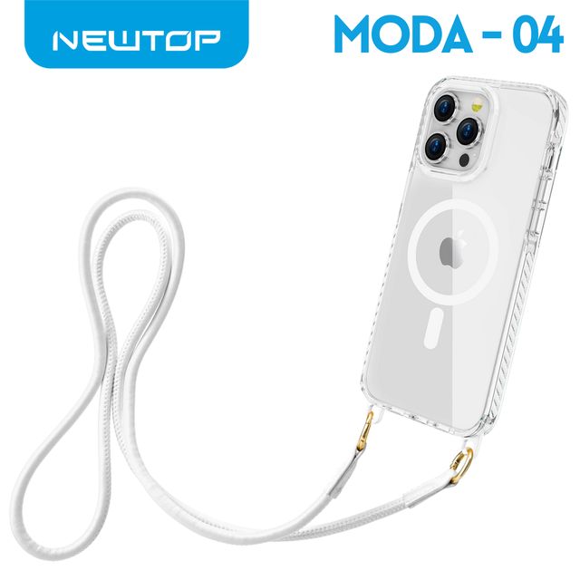 NEWTOP CV38-04 SUPER CLEAR CON LACCETTO IPHONE 15 PRO MAX