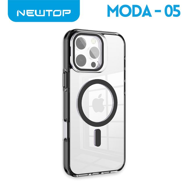 NEWTOP CV39-05 SUPER CLEAR CON SUPPORTO IPHONE 15 PRO MAX
