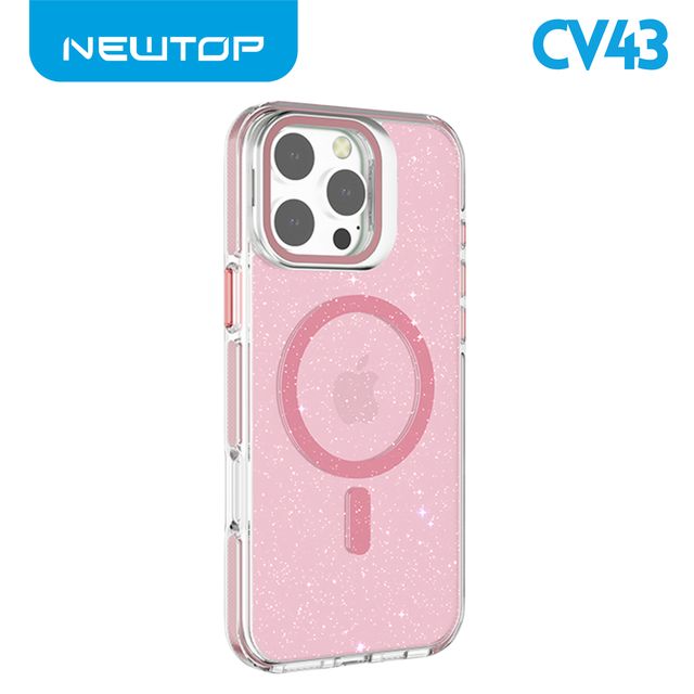 NEWTOP CV43-09 SUPPORTO CON GLITTER IPHONE 16 PRO