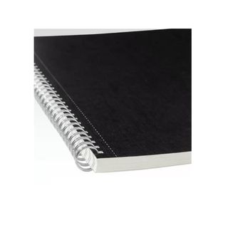Maxiquaderno Ecoqua original - A4 - 90 gr - 1 rigo - 70 fogli - nero - spiralat…