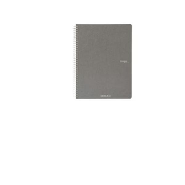 Maxiquaderno Ecoqua original - A4 - 90gr - 5mm - 70 fogli - antracite - spirala…