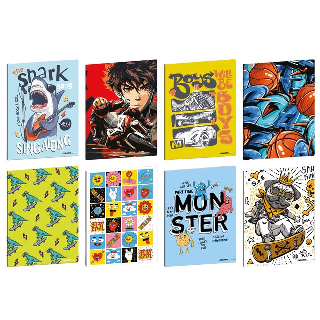 Maxiquaderno Kid Boy - A4 - 1 rigo c/margine - 21 fogli - 80 gr - Blasetti