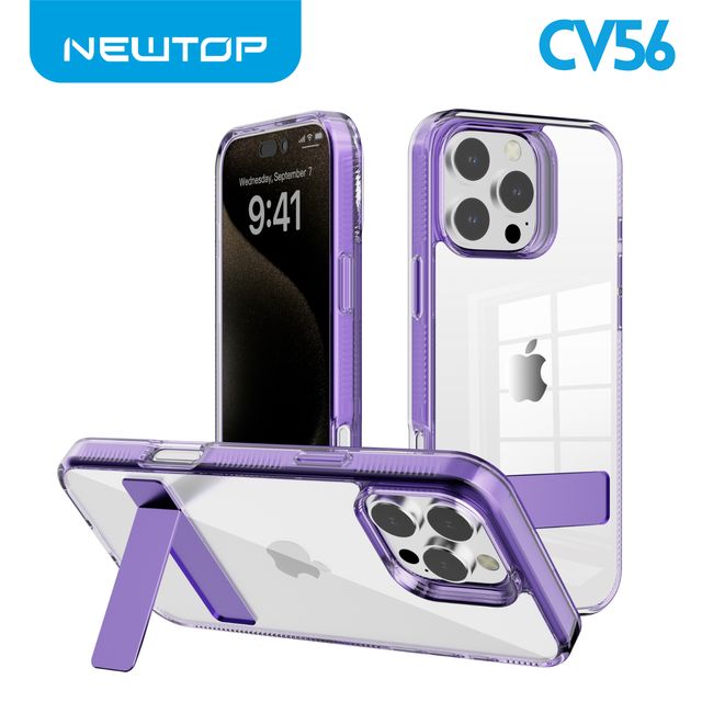 NEWTOP CV56 COVER CRISTALLO CON SUPPORTO PER APPLE IPHONE 17 AIR