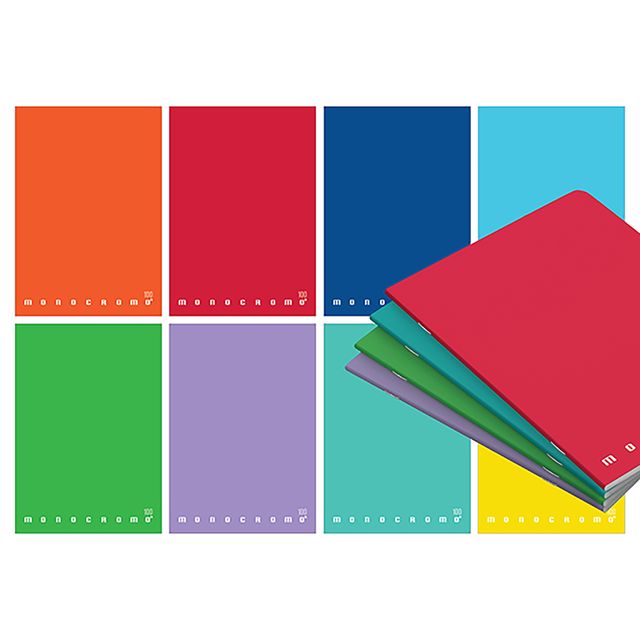 Maxiquaderno Monocromo - A4 - riga di 1a - 38 fogli - 100gr - Pigna