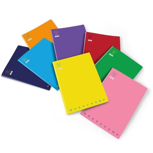 Maxiquaderno Monocromo - A4 - riga di 3a - 38 fogli - 100gr - Pigna